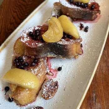 Foreign Cinema signature dishes Baguette French Toast
Santa Barbara Smoked Salmon
Natural Beef Carpaccio